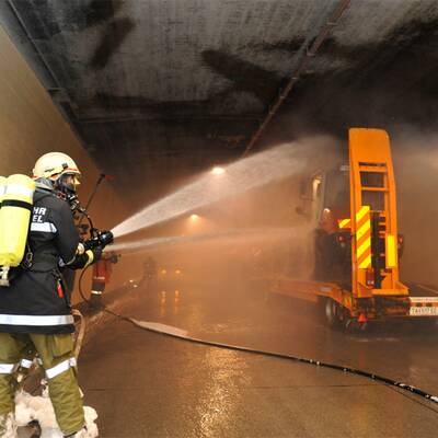 Katastrophen-Übung im Tauerntunnel