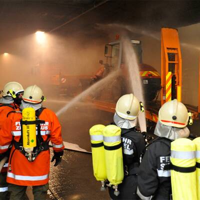 Katastrophen-Übung im Tauerntunnel