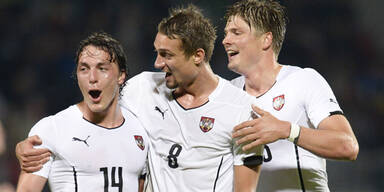 Nationalteam Baumgartlinger Ilsanker Pr&ouml;dl