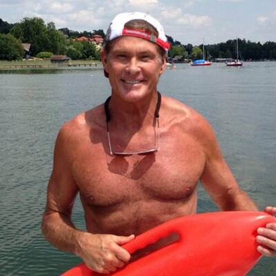 David Hasselhoff hat Spaß in Oberösterreich