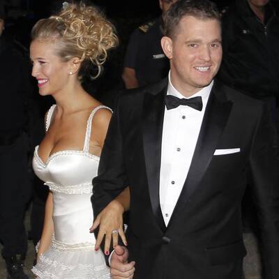 Frisch verheiratet: Michael Buble strahlt nch Trauung