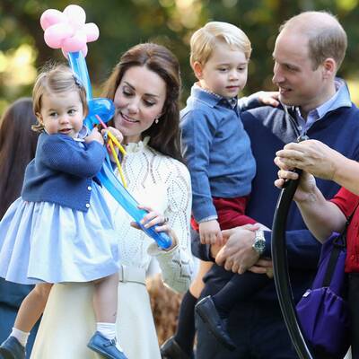 Prinzessin Charlotte und Prinz George auf Kinderparty