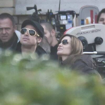 Brad Pitt: Setbesuch bei Angelina Jolie