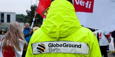 Streik am Berliner Flughafen Tegel