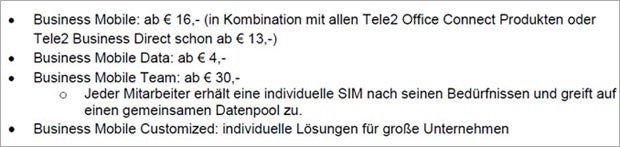 Tele 2 ist ab sofort Handy-Anbieter