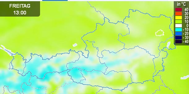 Wo es am Freitag am wärmsten wird