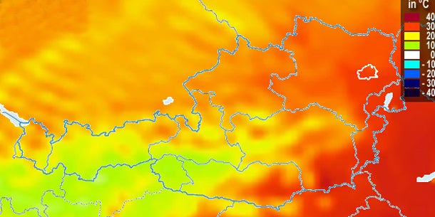 35 Grad: Villach ist Österreichs Hitzepol