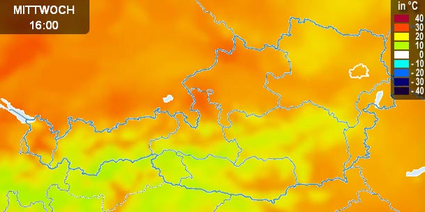 Sahara-Hitze in Österreich