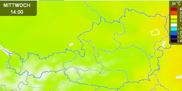Kältewelle brachte sogar Schneefall