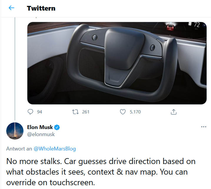 Musk verrät Geheimfunktion von neuem Tesla Model S