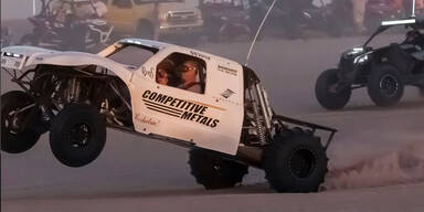 Dünen-Buggy mit 646-PS-Tesla-Motor