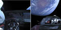 Hier fliegt der Tesla Roadster im All