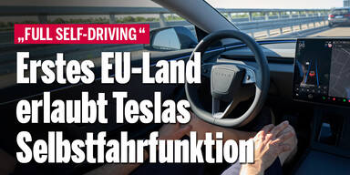 Erstes EU-Land erlaubt Teslas Selbstfahrfunktion
