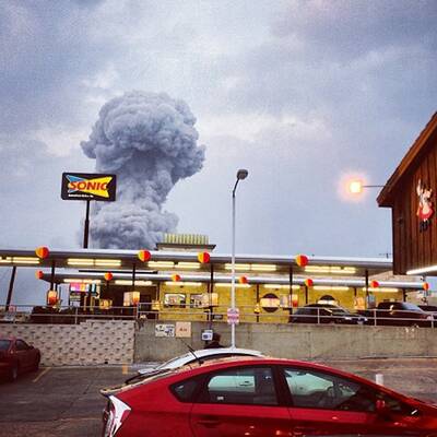 Explosion in Düngemittelfabrik in Texas 