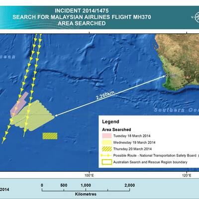 Hinweise auf vermissten Flieger im Süden des Indischen Ozeans