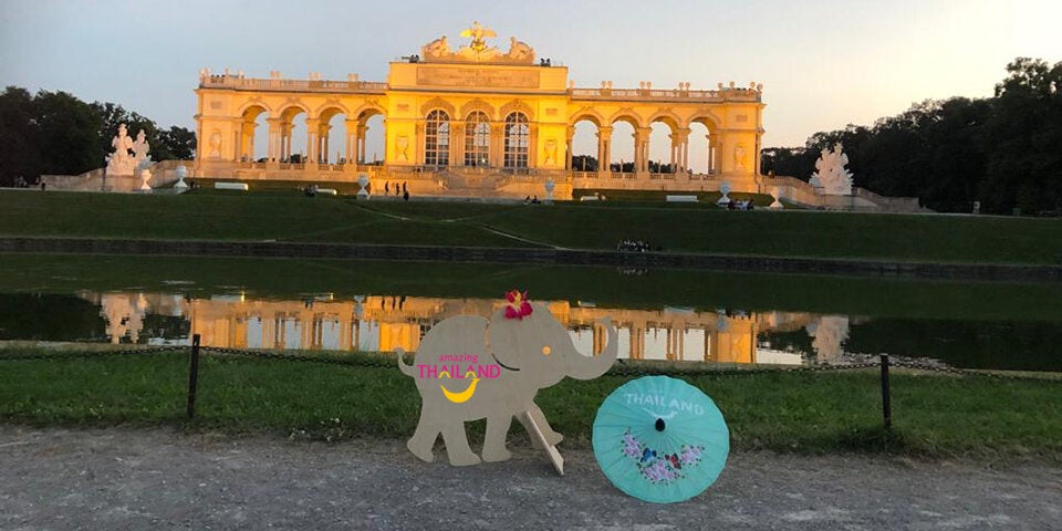 Thai-Smiley-fant in Schönbrunn