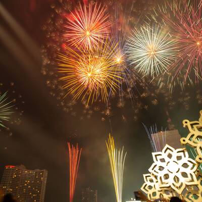 Rund eine Million Menschen am New Yorker Times Square