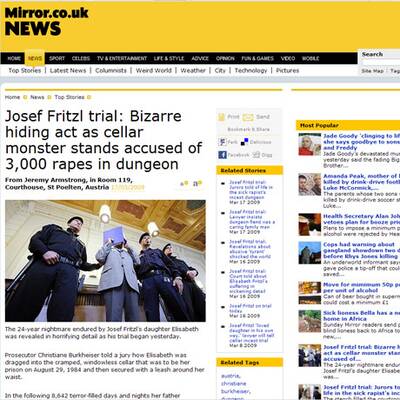 Das sagt die Welt zum Fritzl-Prozess