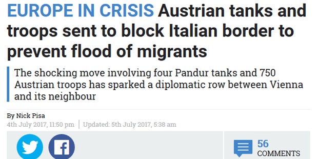 Brenner dicht: Österreich schockt Europa