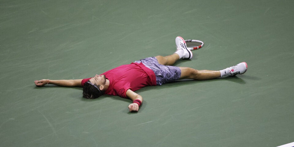 Der Moment der Triumphes für Dominic Thiem