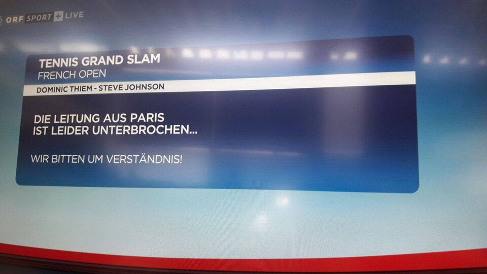 TV-Panne bei Thiem-Übertragung
