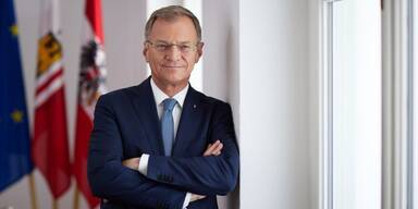 Thomas Stelzer lud zum Empfang.