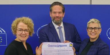 Bildungs-Landesr&auml;tin Christiane Teschl-Hofmeister, Nieder&ouml;sterreichs EU-Abgeordneter Lukas Mandl und die irische Europaabgeordnete Maria Walsh&nbsp;