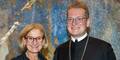 Landeshauptfrau Johanna Mikl-Leitner mit dem neuen Abt des Stiftes Melk, Ludwig Wenzel. 