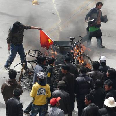 Schwere Unruhen in Tibet