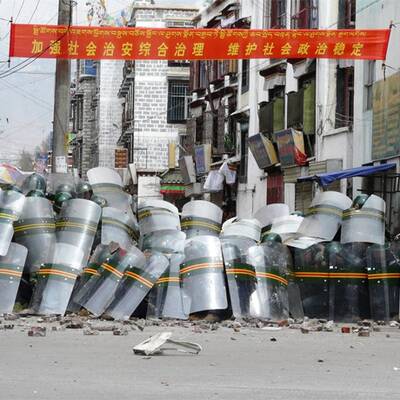 Schwere Unruhen in Tibet