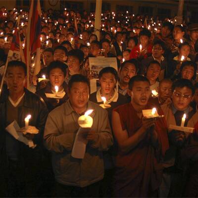 Schwere Unruhen in Tibet