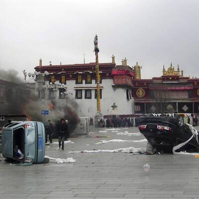 Schwere Unruhen in Tibet