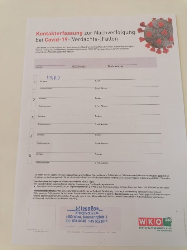 Registrierungspflicht: So sehen die ersten Listen aus