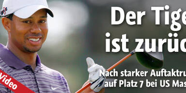 Tiger Woods große Comeback-Show