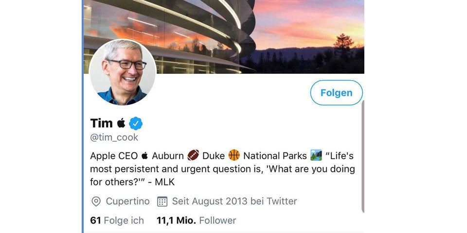 Apple-Chef gibt Trump Retourkutsche