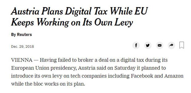 Kurz-Vorstoß um Digitalsteuer sorgt für internationales Aufsehen