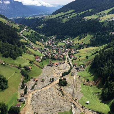 Schwere Unwetter-Schäden in Tirol