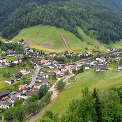 Schwere Unwetter-Schäden in Tirol