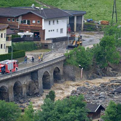 Schwere Unwetter-Schäden in Tirol