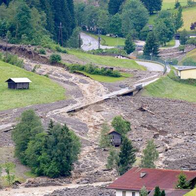 Schwere Unwetter-Schäden in Tirol