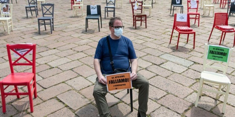 Corona: Wirte demonstrieren gegen Tischabstände