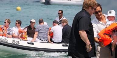 Elton John & David Furnish: Mit Baby in St. Tropez