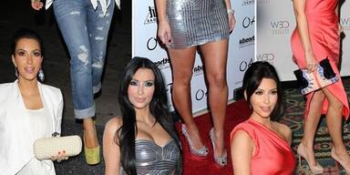 Kim Kardashian trägt NUR Louboutins