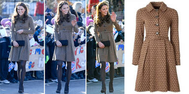 Kate Middleton im 270-Euro-Mantel