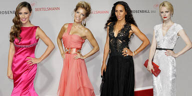 Die sch&ouml;nsten Roben des Rosenballs