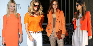 Stars lieben die K&uuml;rbis-Farbe