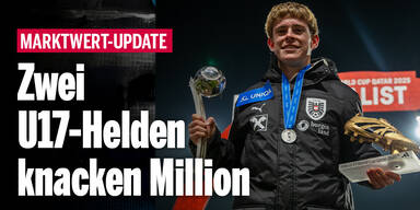 Marktwert-Update: U17-Helden Weinhandl & Moser knacken die Millionen