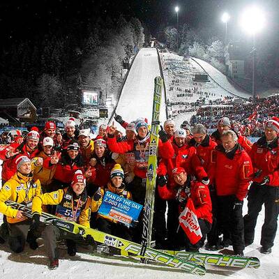 Jubel nach Triumph bei der Vierschanzen-Tournee