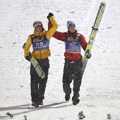 Jubel nach Triumph bei der Vierschanzen-Tournee