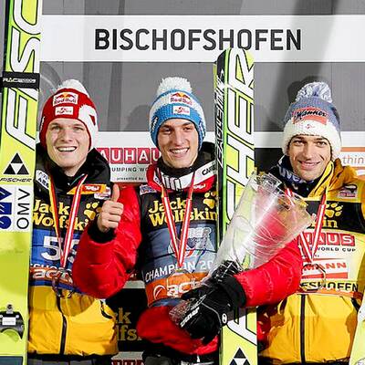 Jubel nach Triumph bei der Vierschanzen-Tournee